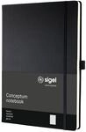 Sigel Conceptum Premium Notizbuch A4 kariert schwarz Hardcover 194 Seiten | CO111,