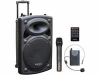 Ibiza - PORT15UHF-BT - Tragbares Lautsprechersystem 15"/800W MAX mit 2...