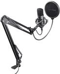 Trust Gaming 22400 GXT 252 Emita Plus Studio USB Mikrofon mit Arm und Popfilter, mit