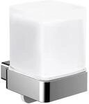 emco loft Fl&uuml;ssigseifenspender, Wandmodell, mit Stulpbecher, Kristallglas satiniert,