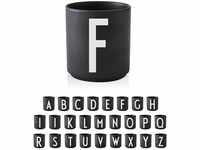 Design Letters Buchstaben Porzellan Kaffeetasse A-Z Schwarz | Verwendung als