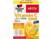 Doppelherz Vitamin C 1000 + D3 + Zink – Hochdosiert mit Vitamin C, Zink und...