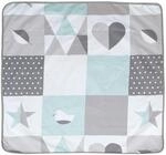 roba Babydecke Happy Patch - 80 x 80 cm - Kuscheldecke zum Schlafen, Krabbeln &