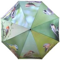 Esschert Design Regenschirm V&ouml;gel aus Polyester, Metall und Holz, 120,0 x 120,0 x