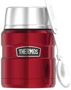 Thermos STAINLESS KING Thermobeh&auml;lter f&uuml;r Essen rot 0,47l - Edelstahl, absolut