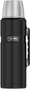 THERMOS STAINLESS KING Thermosflasche schwarz matt 1,20l - Edelstahl, absolut dicht,