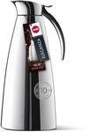 Emsa Eleganza Isolierkanne Edelstahl 1l, Thermoskanne mit Easy Open Verschluss, lange