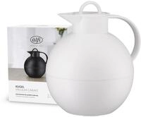 alfi KUGEL Isolierkanne wei&szlig; 0,94l, 12h hei&szlig; & 24h kalt, hygienischer