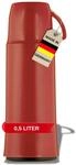 Helios Elegance Thermoskanne Rot 0,5L &ndash; 6h Hei&szlig; - H&auml;lt Getr&auml;nke hei&szlig; &...