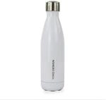YOKO DESIGN 1331 Isolierflasche, doppelwandig, Edelstahl, 25,5 x 6,5 x 6,5 cm, Wei&szlig;