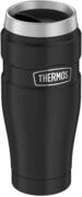 Thermos STAINLESS KING Thermobecher aus Edelstahl schwarz matt 0,47l - Coffee to Go