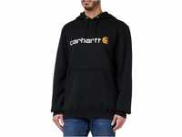 Carhartt, Herren, Weites, mittelschweres Sweatshirt mit Logo-Grafik, Schwarz, M
