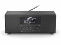 Hama Digitalradio DR1400 (DAB/DAB+/FM, Radio-Wecker mit 2 Alarmzeiten/Snooze/Timer, 4