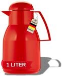 Helios Top Thermoskanne Rot 1L &ndash; 6h Hei&szlig; - H&auml;lt Getr&auml;nke hei&szlig; & kalt &ndash; Inkl.