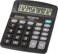Genie 225 BD 12-stelliger Tischrechner; Dual-Power (Solar und Batterie);...
