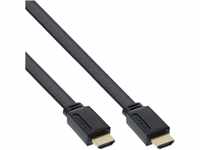 InLine 17022F HDMI Flachkabel, HDMI-High Speed mit Ethernet, verg. Kontakte, schwarz,