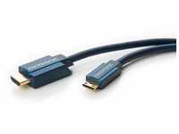 Clicktronic Casual Mini-HDMI-Adapterkabel mit Ethernet, 4K Ultra HD, 3D-TV,...