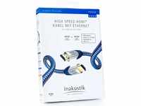 in-akustik 00423007 Premium II HDMI Kabel mit Ethernet 0.75 m