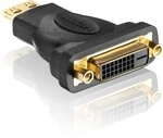 PureInstall PI015 High Speed HDMI/DVI-Adapter (HDMI A Stecker auf DVI-D Buchse