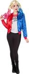 Generique Harley Quinn Kost&uuml;m - Suicide Squad, Rot, Medium: UK 12 -14