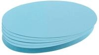 FRANKEN Moderationskarten Oval, 190 x 110 mm, 500 St&uuml;ck, hellblau, UMZ 1119 18