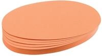 FRANKEN Moderationskarten Oval, 190 x 110 mm, 500 St&uuml;ck, orange, UMZ 1119 05