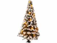 Noch 22120 Beleuchteter Weihnachtsbaum, verschneit, mit 20 LEDs, 8 cm hoch