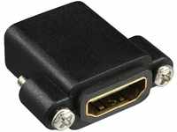 InLine 17600N HDMI Adapter zum Einbau mit Gewinde, HDMI A Buchse/Buchse,...