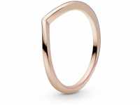 PANDORA Polished Wishbone Ring in Roségold mit 14 Karat rosévergoldete