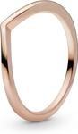 PANDORA Polished Wishbone Ring in Ros&eacute;gold mit 14 Karat ros&eacute;vergoldete