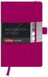 Herlitz 11369071 Notizbuch my.book Classic A5, 96 Blatt, kariert, berry