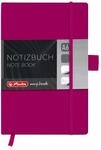 Herlitz 11369154 Notizbuch my.book Classic A6, 96 Blatt, kariert, berry