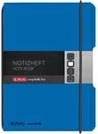 herlitz Notizheft my.book flex, A6, blaues Wechselcover, kariert mit...