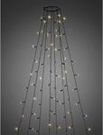 Konstsmide LED Baummantel mit Ring &Oslash; 11, 8 Str&auml;nge &agrave; 30 bernsteinfarbene Dioden,