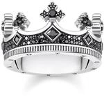 THOMAS SABO Ring Krone 925 Sterlingsilber, Geschw&auml;rzt