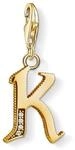 THOMAS SABO Charm-Anh&auml;nger Buchstabe K gold 925er Sterlingsilber; 750er Gelbgold