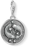 THOMAS SABO Charm-Anh&auml;nger Sternzeichen Fische 925er Sterlingsilber, Geschw&auml;rzt