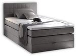 Stella Trading HAWAII 1 Boxspringbett 140x200 mit Bettkasten, Grau - Bequemes Bett