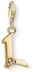 THOMAS SABO Charm-Anh&auml;nger Buchstabe L gold 925er Sterlingsilber; 750er Gelbgold