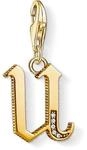 THOMAS SABO Charm-Anh&auml;nger Buchstabe U gold 925er Sterlingsilber; 750er Gelbgold
