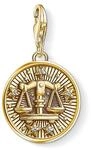 THOMAS SABO Charm-Anh&auml;nger Sternzeichen Waage 925er Sterlingsilber; 750er Gelbgold
