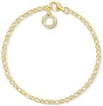 THOMAS SABO Damen Charm-Armband 925 Sterlingsilber X0243-413-39-L17