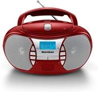 Karcher RR 5025-R - tragbares Radio mit CD-Player, UKW, AUX-In, Boombox | Stereo