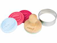 Lurch 10524 Keksstempel Set Homemade Cookies 6-teilig aus 100% BPA-freiem Platin