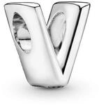 PANDORA Moments Buchstabe V - wendbares Alphabet-Charm aus Sterling-Silber mit