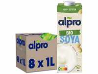 Alpro Soja Drink Bio Natur, Pflanzlicher Drink, Vegan, Laktosefrei, Glutenfrei,...