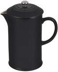 Le Creuset Kaffeebereiter aus Steinzeug, 1 L, Schwarz Matt, 91028200000000