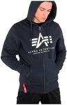Alpha Industries Basic Zip Hoody Kapuzensweat f&uuml;r Herren Rep.Blue
