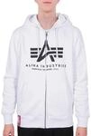 Alpha Industries Basic Zip Hoody Kapuzensweat f&uuml;r Herren White