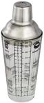 Xavax Cocktail-Shaker (Cocktail-Mixer aus Glas mit Edelstahl Aufsatz,
